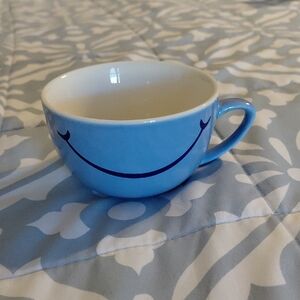 Blue Smiley Face Mug